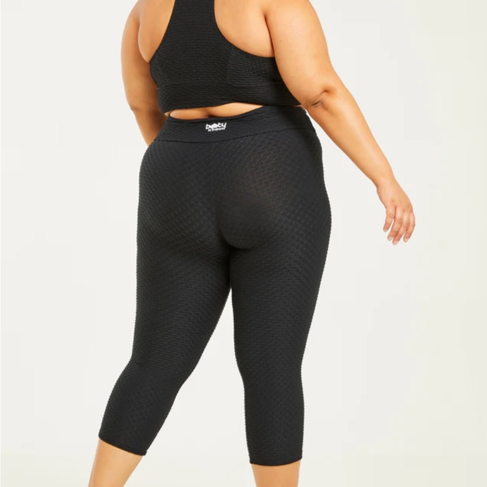 Booty by Brabants Black Croco Leggings Curvy size plus size Excellent condition